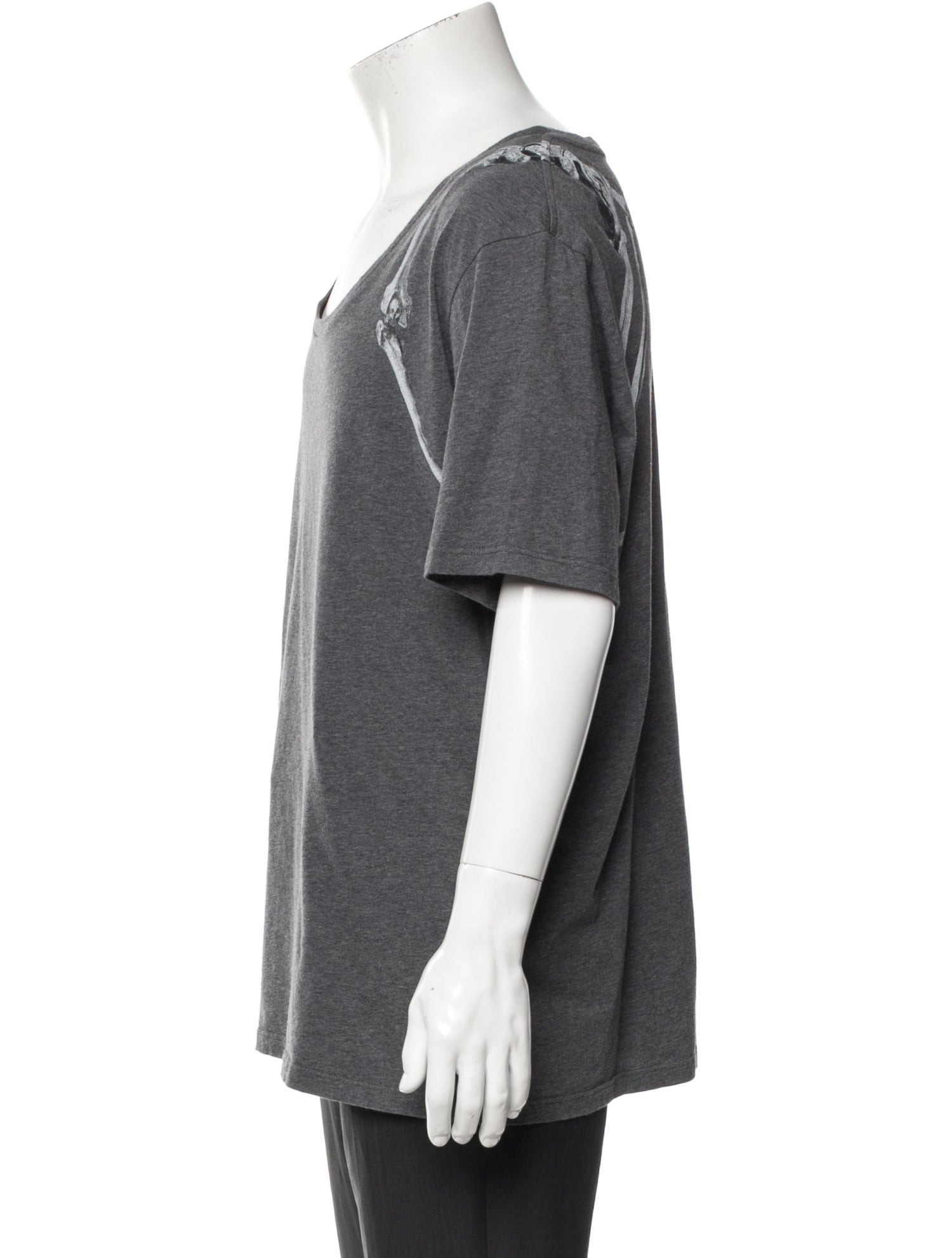 Alexander McQueen Skull Scoop Neck T-Shirt