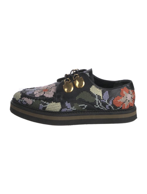 Alexander McQueen Leather Printed Oxfords