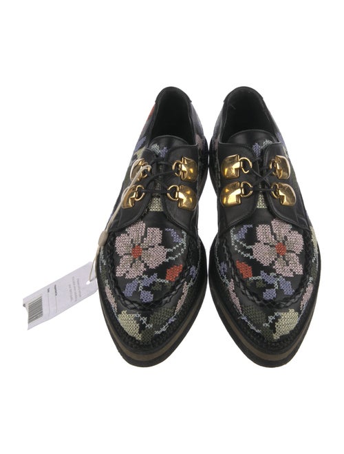 Alexander McQueen Leather Printed Oxfords