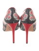 Alexander McQueen Leather Floral Print Pumps