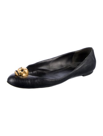 Alexander McQueen Skull Leather Flats
