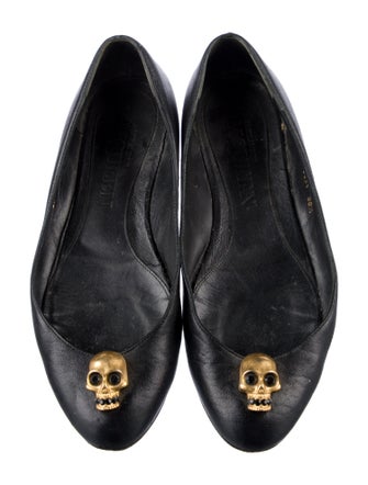 Alexander McQueen Skull Leather Flats