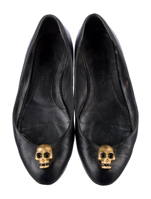 Alexander McQueen Skull Leather Flats