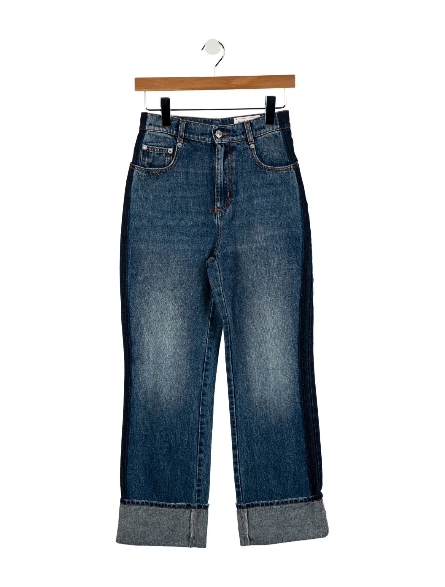 Alexander McQueen High-Rise Wide Leg Jeans