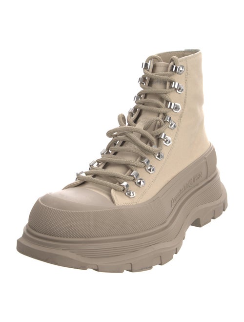 Alexander McQueen Canvas Hiking Boots