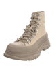 Alexander McQueen Canvas Hiking Boots
