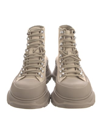 Alexander McQueen Canvas Hiking Boots