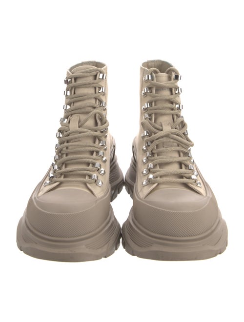 Alexander McQueen Canvas Hiking Boots