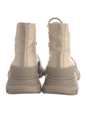 Alexander McQueen Canvas Hiking Boots