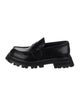 Alexander McQueen Leather Scalloped Accent Loafers