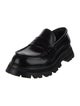 Alexander McQueen Leather Scalloped Accent Loafers