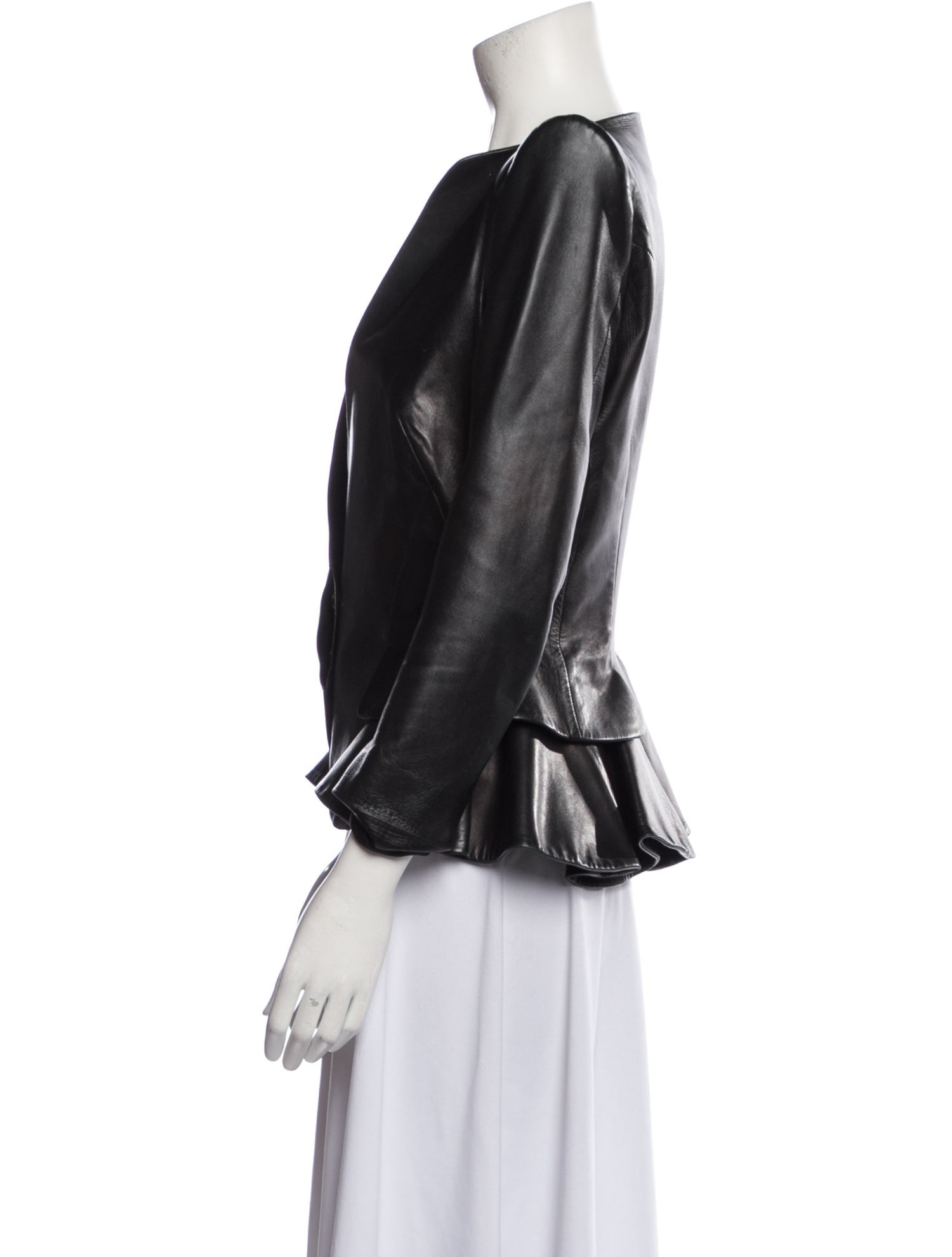 Alexander McQueen 2010's Leather Evening Jacket