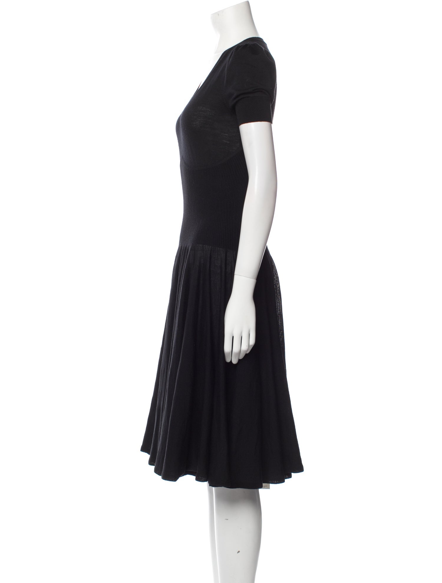 Alexander McQueen Wool Knee-Length Dress