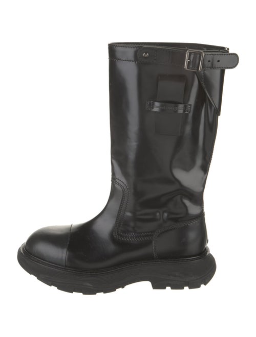 Alexander McQueen Patent Leather Rain Boots