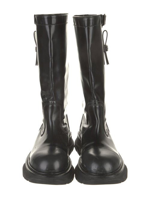 Alexander McQueen Patent Leather Rain Boots