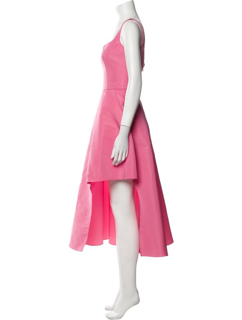 Alexander McQueen Square Neckline Midi Length Dress