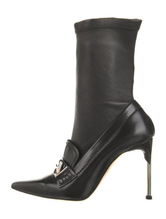 Alexander McQueen Leather Sock Boots