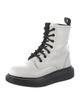 Alexander McQueen Leather Combat Boots