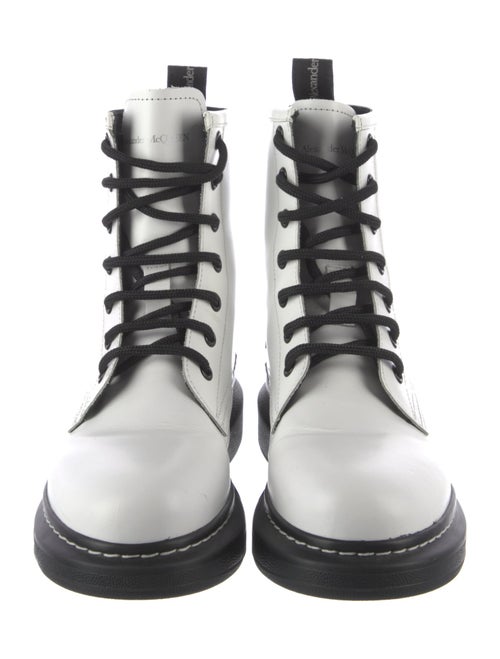 Alexander McQueen Leather Combat Boots