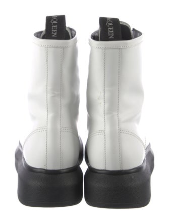 Alexander McQueen Leather Combat Boots
