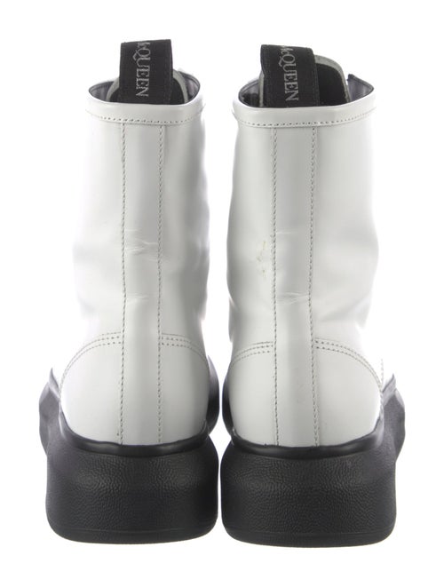 Alexander McQueen Leather Combat Boots