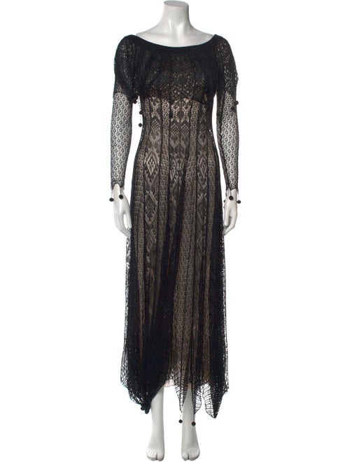 Alexander McQueen Lace Long Dress