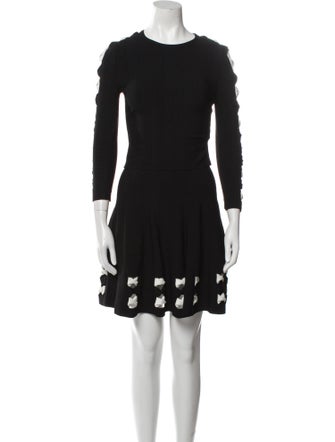 Alexander McQueen Cutout Accent Skirt Set