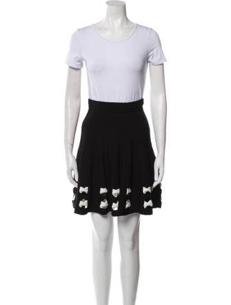Alexander McQueen Cutout Accent Skirt Set