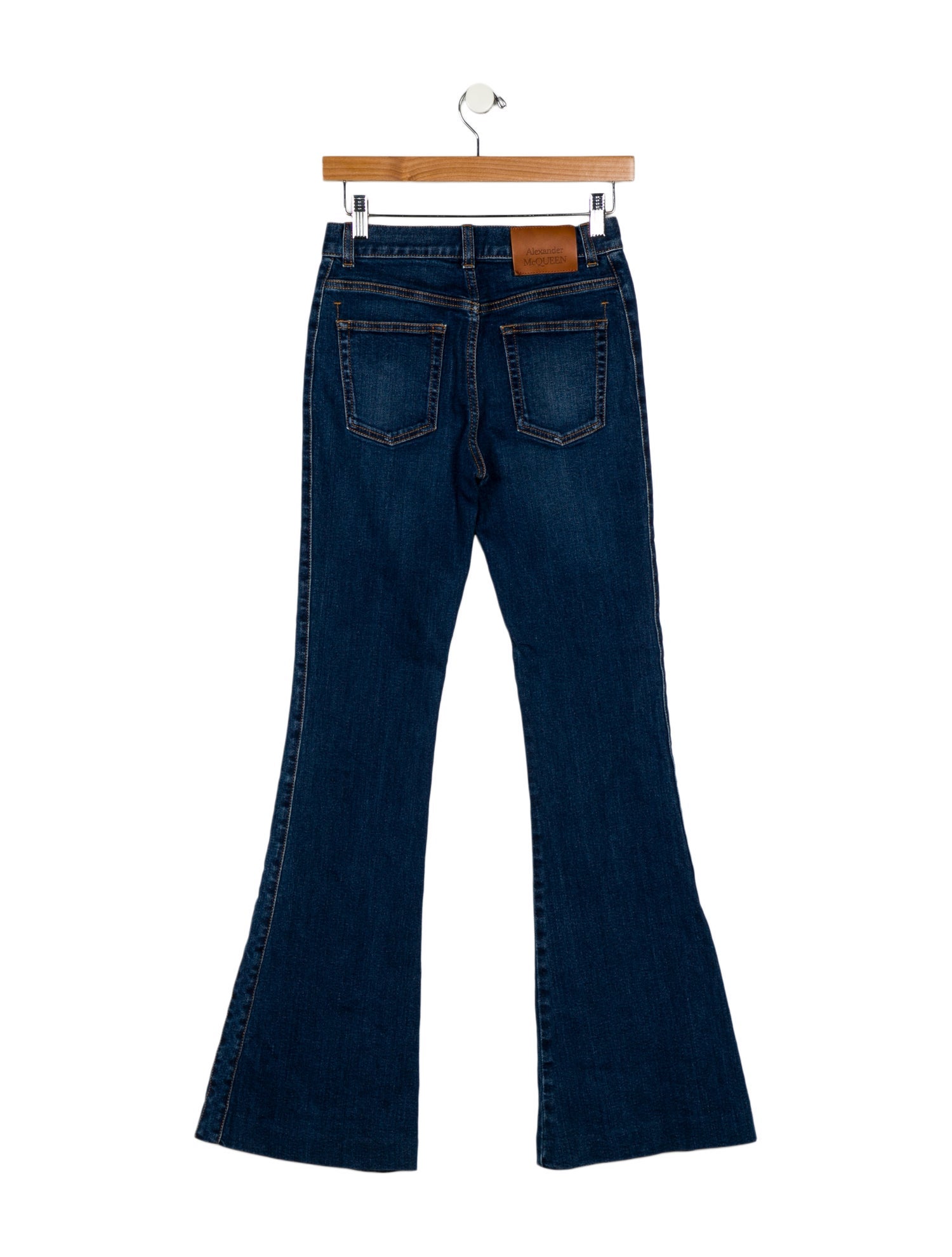 Alexander McQueen Mid-Rise Wide Leg Jeans