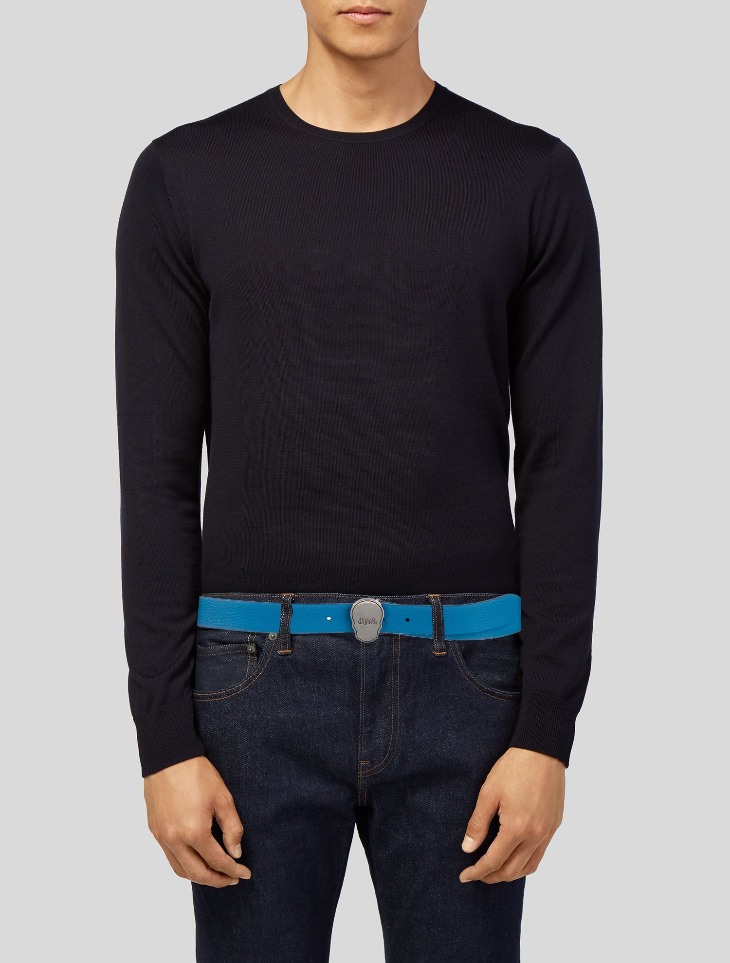 Alexander McQueen Skull Leather Waist Belt
