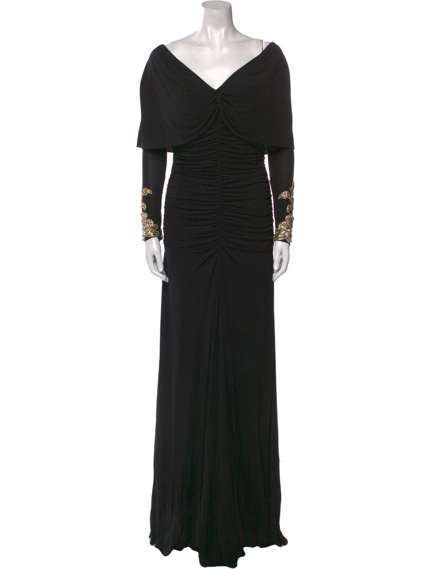 Alexander McQueen V-Neck Long Dress