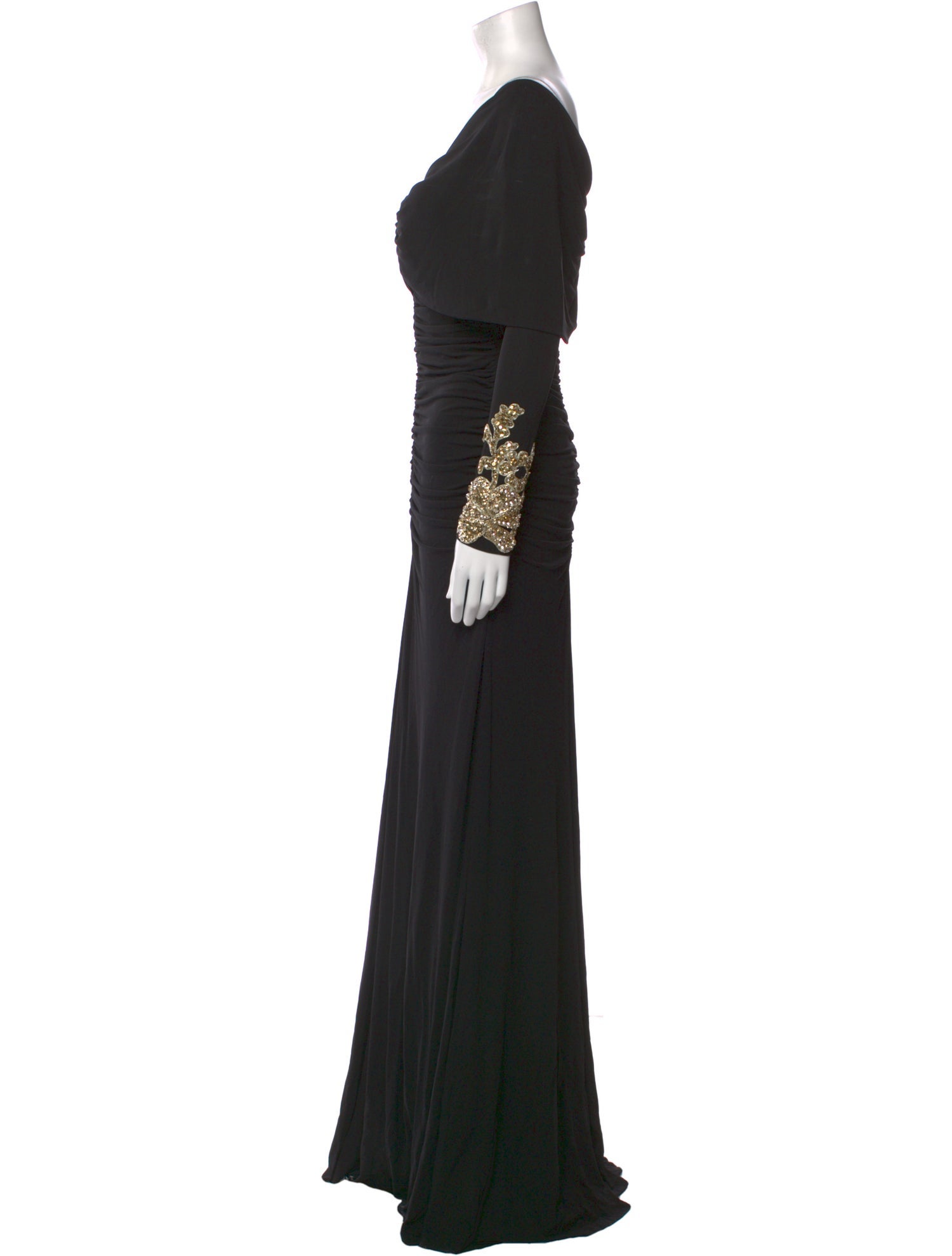 Alexander McQueen V-Neck Long Dress