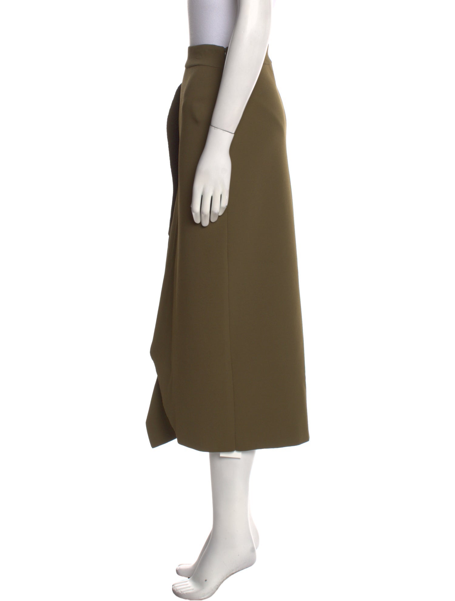 Alexander McQueen Virgin Wool Midi Length Skirt