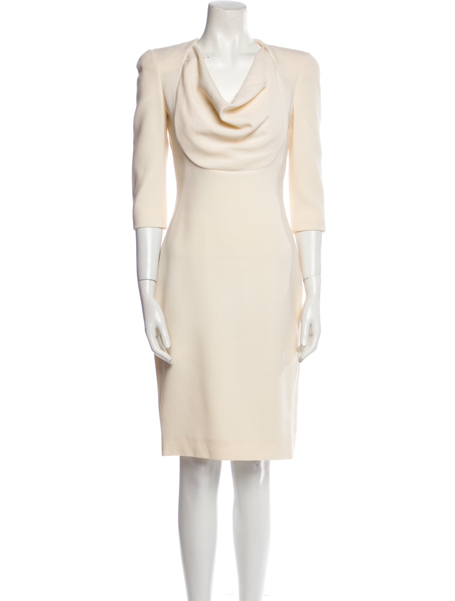 Alexander McQueen Silk Knee-Length Dress