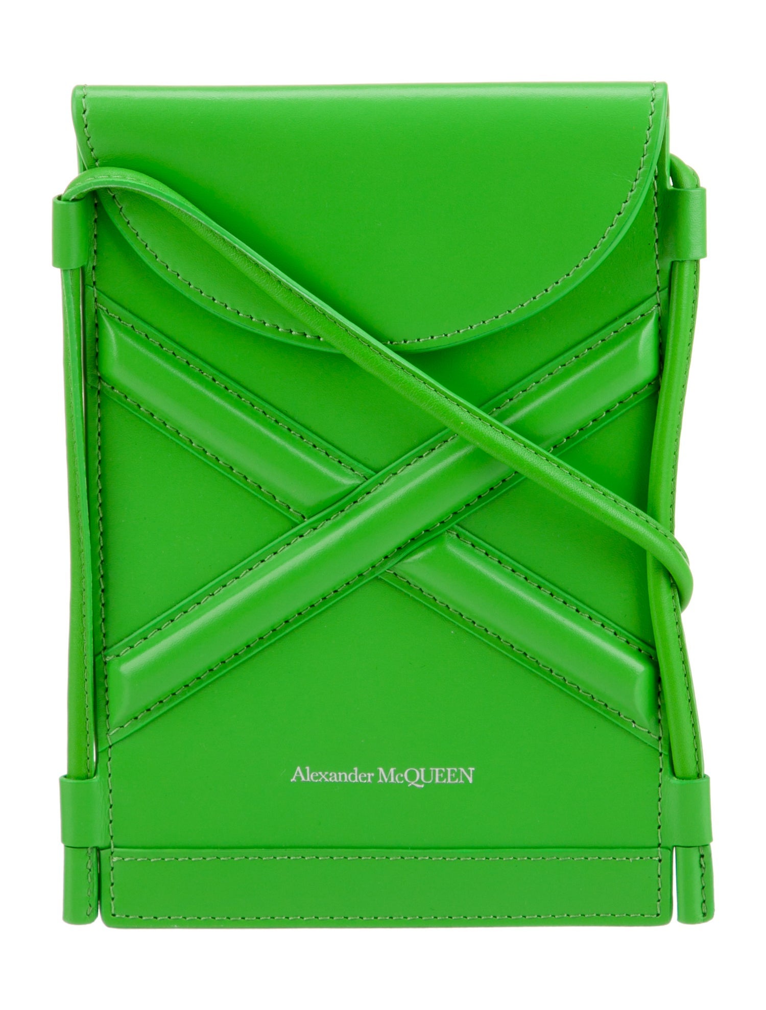 Alexander McQueen Leather Crossbody Bag Micro