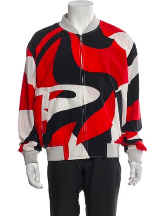 Alexander McQueen Striped Bomber Jacket