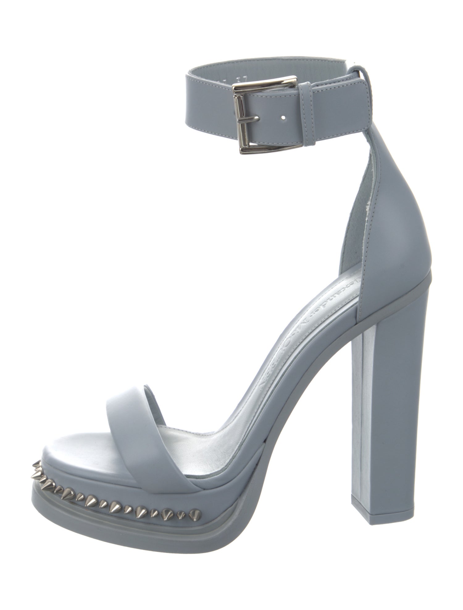 Alexander McQueen Leather Studded Accents Sandals