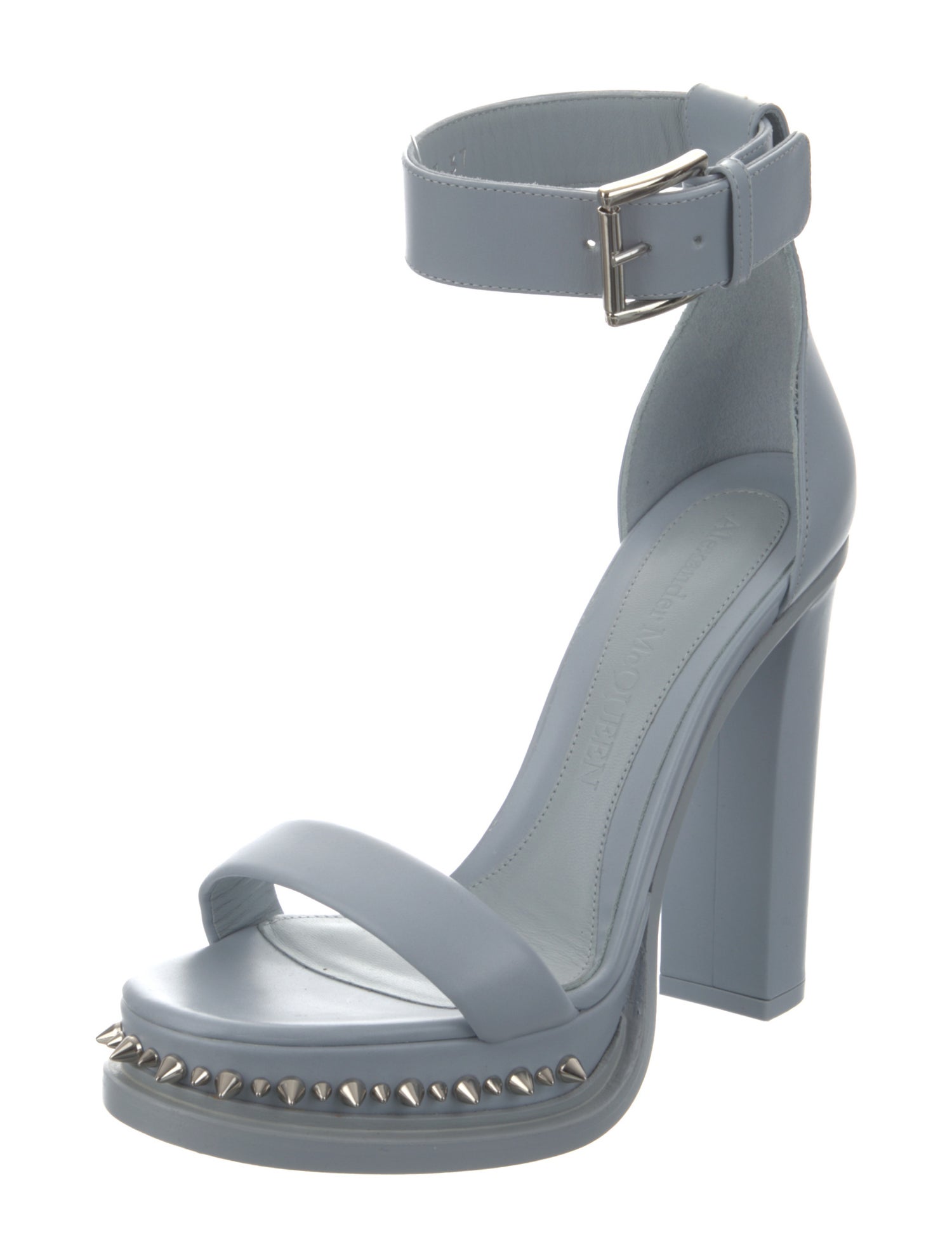 Alexander McQueen Leather Studded Accents Sandals