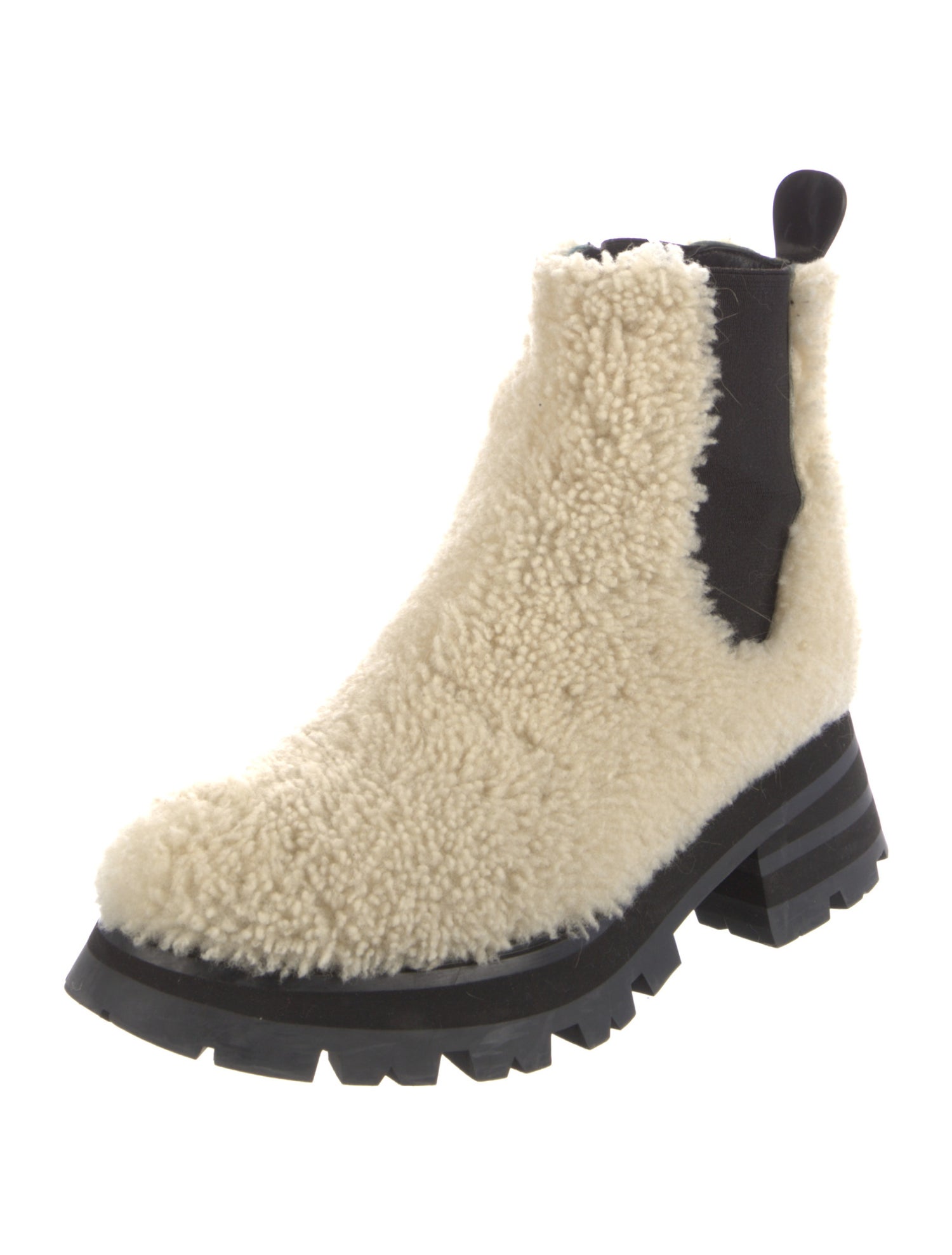 Alexander McQueen Shearling Chelsea Boots