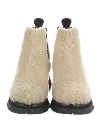 Alexander McQueen Shearling Chelsea Boots