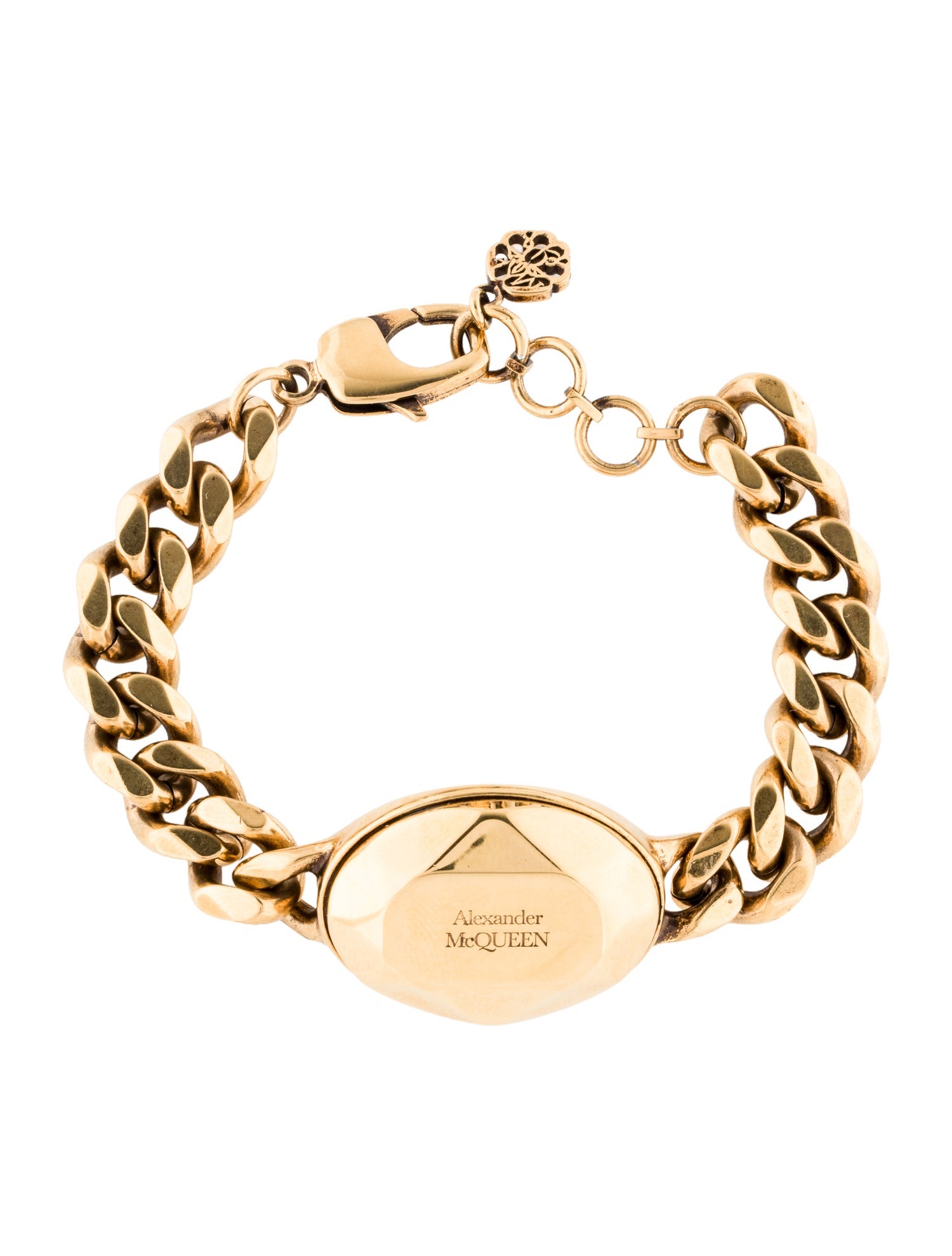 Alexander McQueen The Stone Faceted Chain Station Bracelet