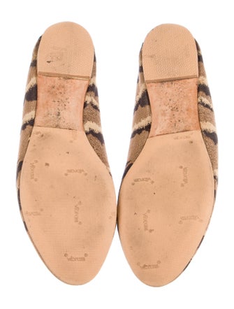 Alexander McQueen Canvas Printed Ballet Flats