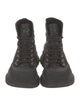 Alexander McQueen Glitter Printed Combat Boots