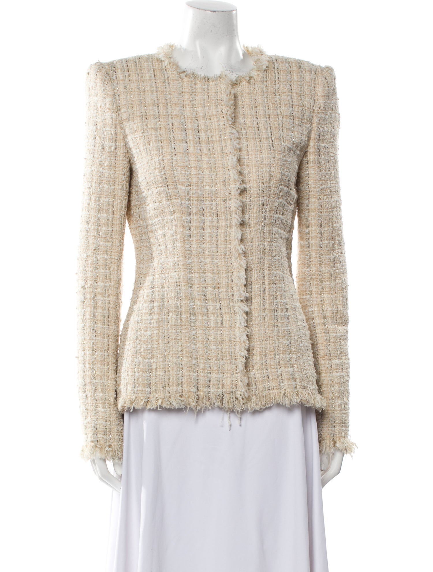 Alexander McQueen Tweed Pattern Evening Jacket