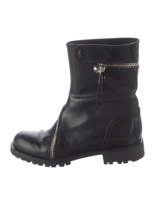 Alexander McQueen Skull Leather Moto Boots