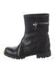 Alexander McQueen Skull Leather Moto Boots