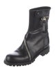 Alexander McQueen Skull Leather Moto Boots