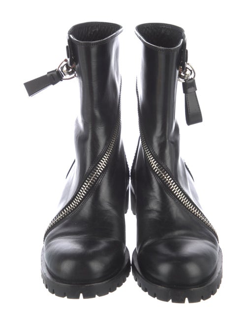 Alexander McQueen Skull Leather Moto Boots