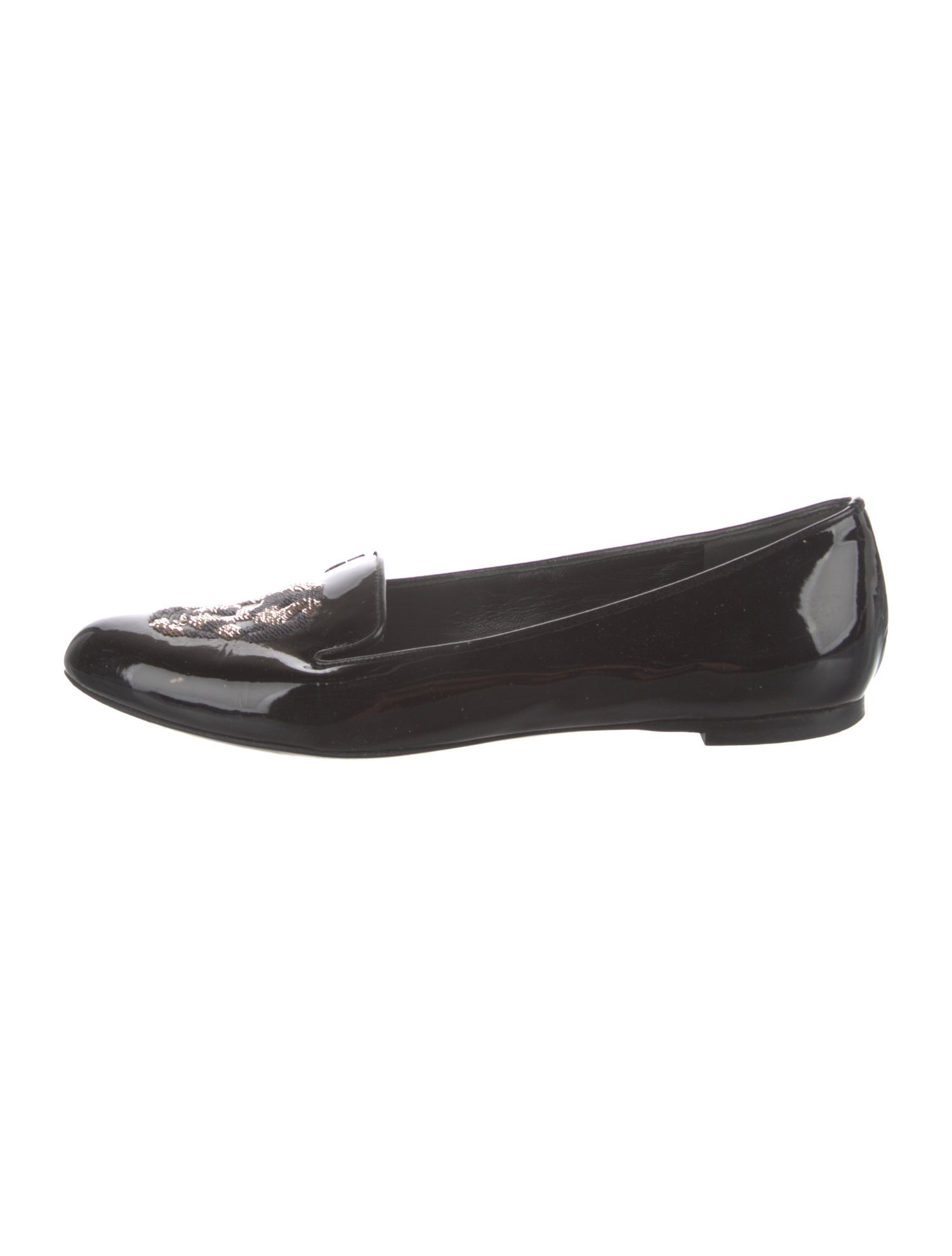 Alexander McQueen Skull Patent Leather Loafers
