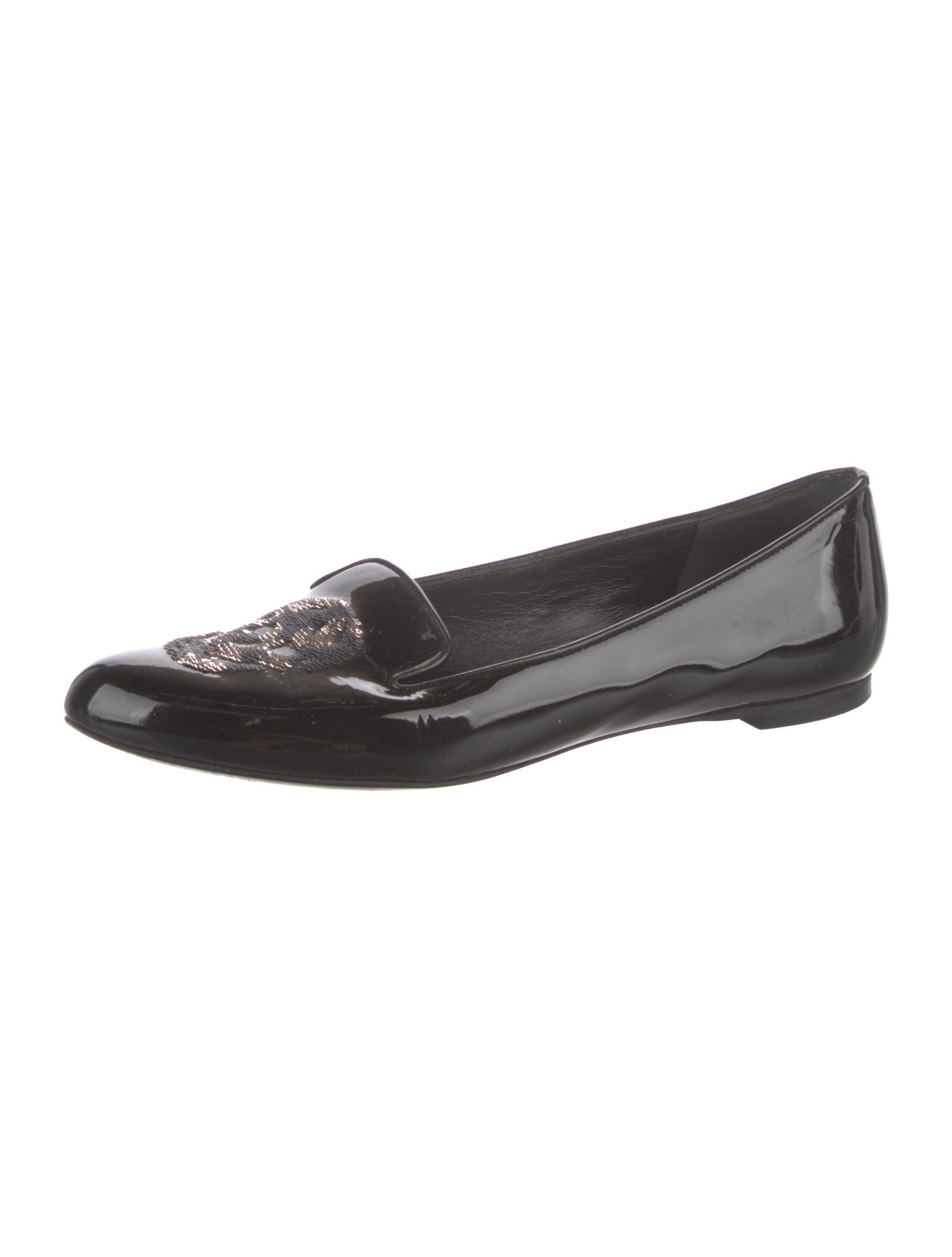 Alexander McQueen Skull Patent Leather Loafers